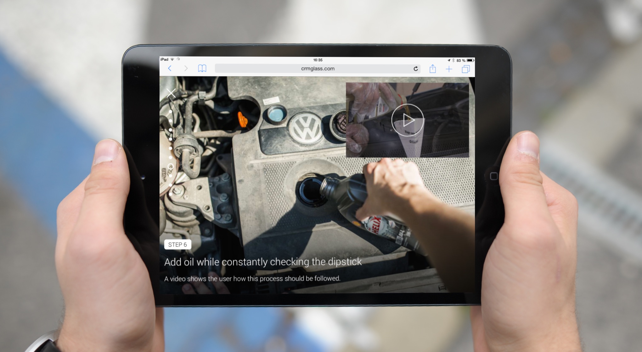 Tretí scenár: Kontrola oleja vo vozidle