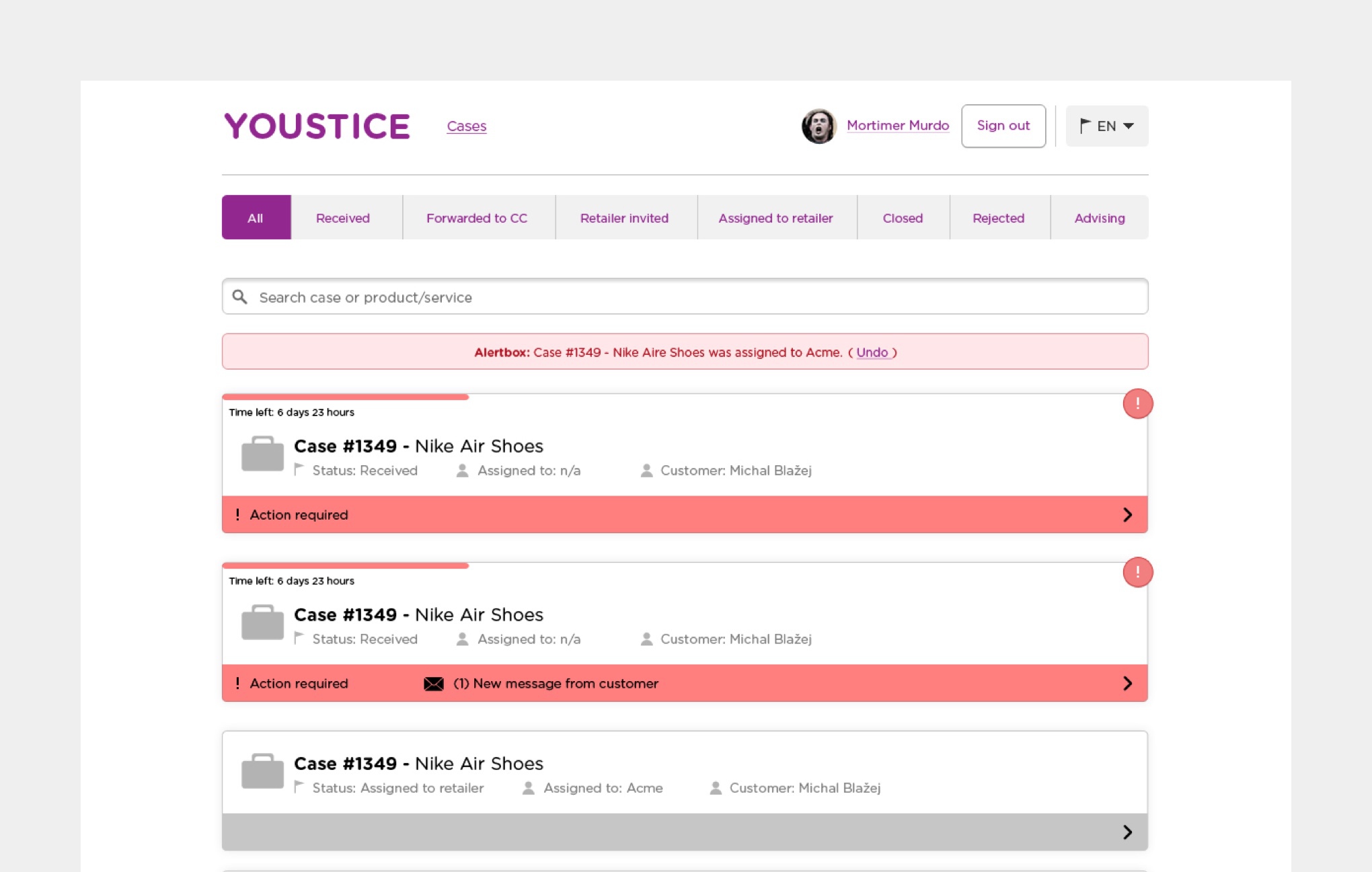 Youstice - Visual Desing